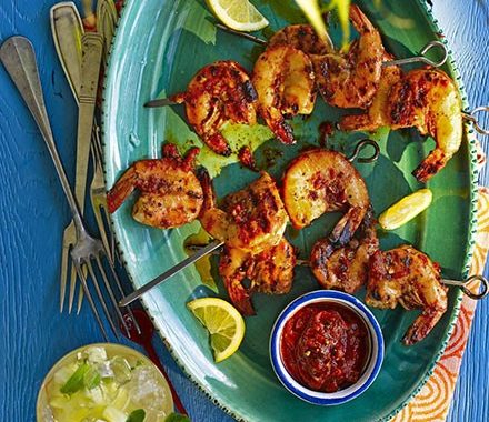 Roasted chilli prawns recipe