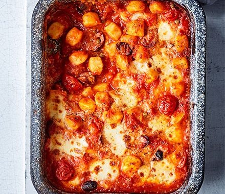 Puttanesca baked gnocchi recipe