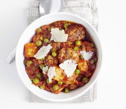 Speedy meatball stew recipe