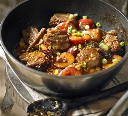 Braised pork with plums recipe 