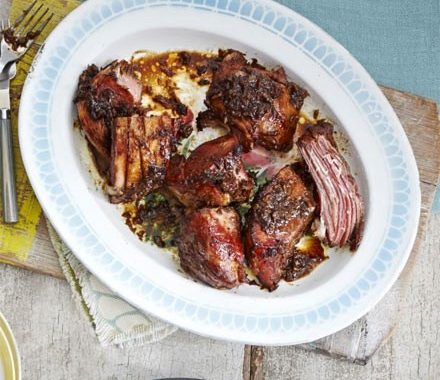 Slow-baked sticky gammon recipe