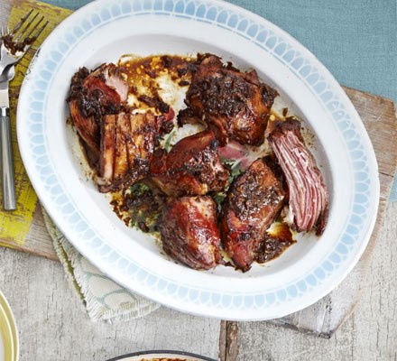 Slow-baked sticky gammon recipe 