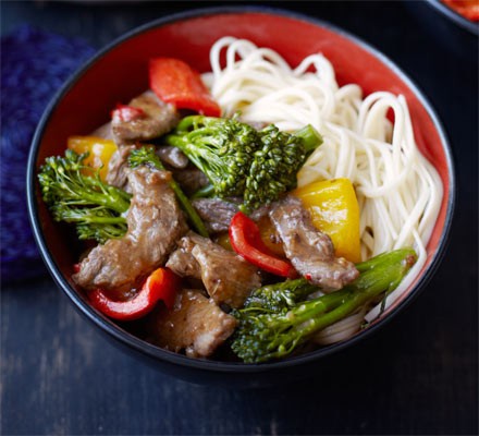 Chilli beef with broccoli & oyster sauce  recipe 