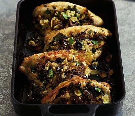 Sweet & spicy stuffed chicken breasts  recipe