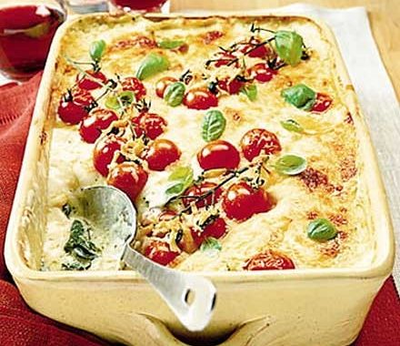 Fresh lasagne with pesto recipe