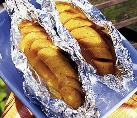 Barbecued plantains recipe