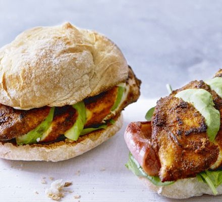 Cajun chicken burgers recipe 