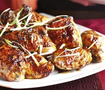 Festive golden five-spice chicken recipe