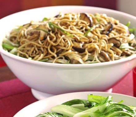 Gingery shiitake noodles recipe