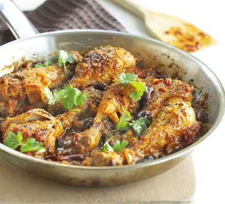 Jerk chicken curry with beans recipe 