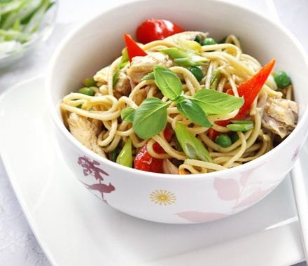 Tasty chicken noodles recipe