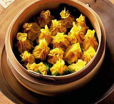 Steamed pork & prawn wontons recipe 