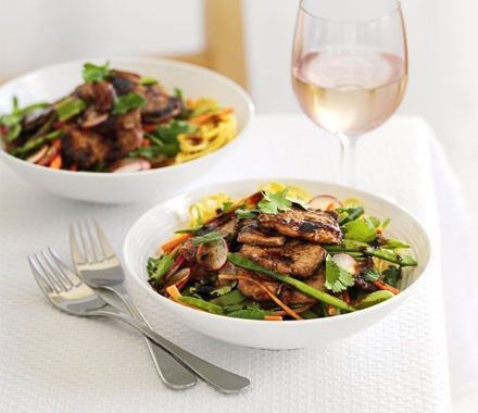 Sticky pork & radish noodles recipe