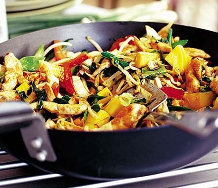 Chicken & mango stir fry recipe
