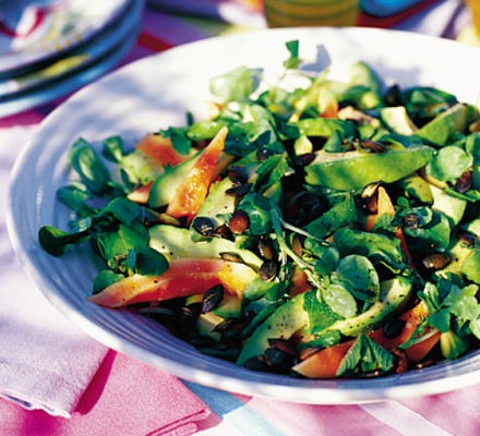 Exotic avocado salad recipe 