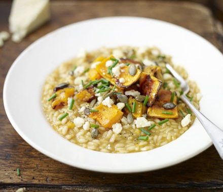 Roasted squash risotto with wensleydale recipe