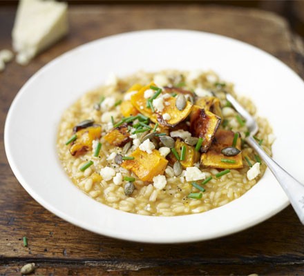 Roasted squash risotto with wensleydale recipe 