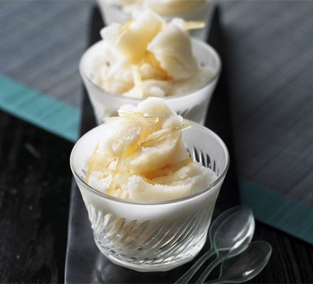 Lychee & ginger sorbet recipe 