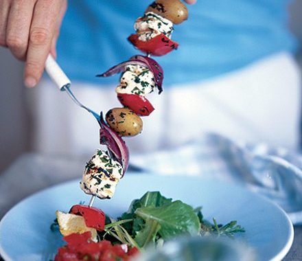 Herbed chicken skewers recipe