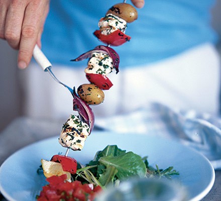 Herbed chicken skewers recipe 