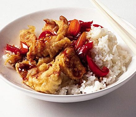 Battered sweet & sour chicken recipe