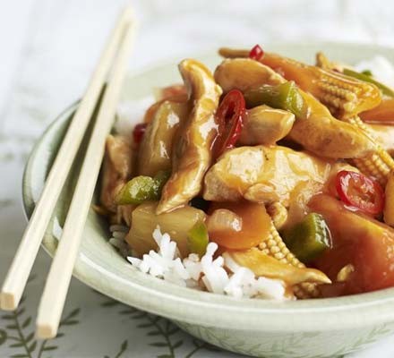 Sweet & sour chicken & veg recipe 