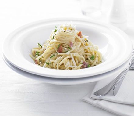 Healthier carbonara recipe