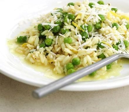 Lemon & pea risotto recipe