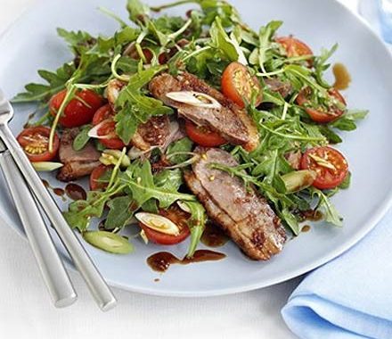 Honey & soy duck salad  recipe