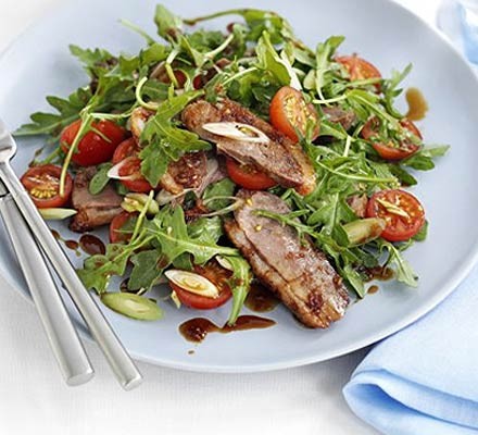 Honey & soy duck salad  recipe 