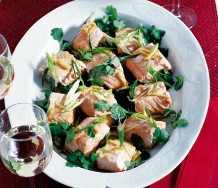 Steamed salmon in the microwave recipe