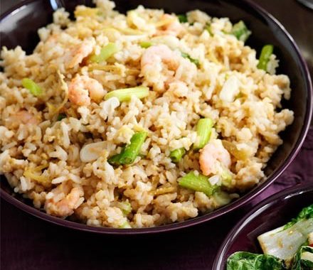 Fried rice with egg & ginger recipe