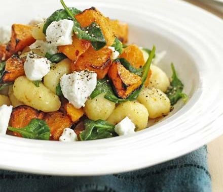 Gnocchi with roasted squash & goat’s cheese recipe