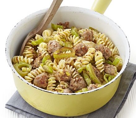 Sausage, leek & fennel pasta recipe