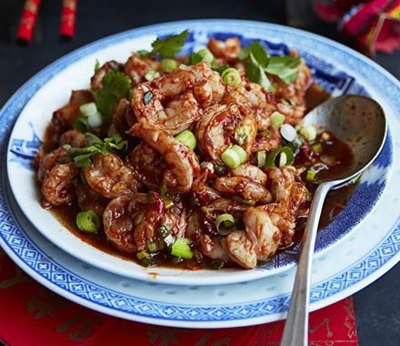 Spicy Sichuan-style prawns recipe