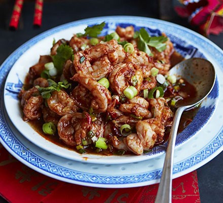Spicy Sichuan-style prawns recipe 