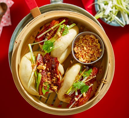 Sticky pork belly bao buns recipe 