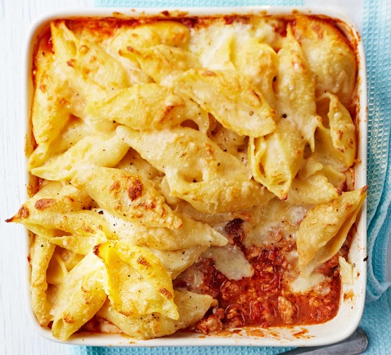 Turkey bolognese pasta bake recipe 