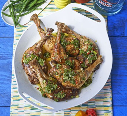 West Indian-style chicken legs with sauce chien recipe 
