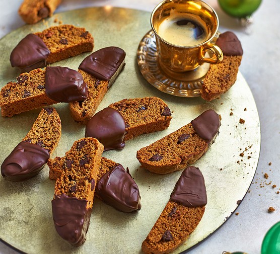 Espresso & dark chocolate biscotti recipe 