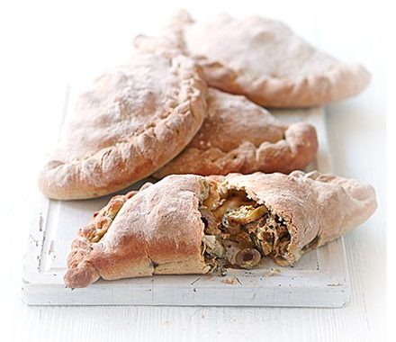 Artichoke & olive calzones recipe