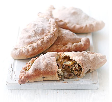 Artichoke & olive calzones recipe 