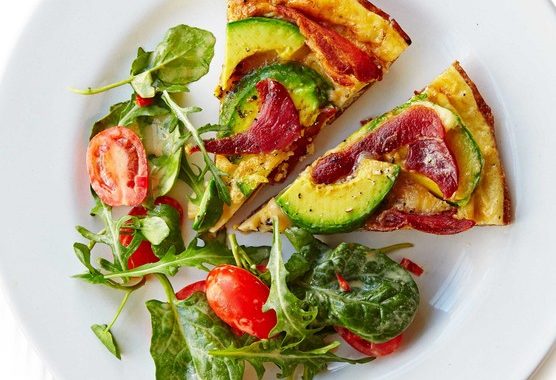 Bacon & avocado frittata recipe