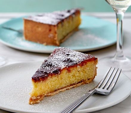 Amarena cherry & almond tart recipe