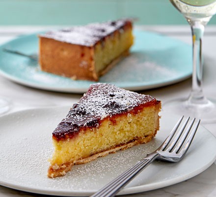 Amarena cherry & almond tart recipe 