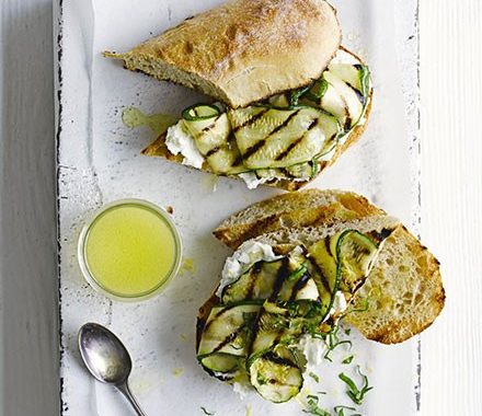 Courgette & goat’s cheese ciabatta recipe