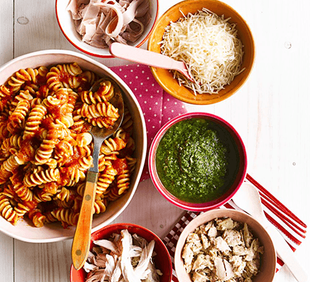 Fussy eaters top-your-own sweet tomato pasta recipe 
