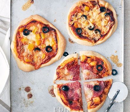 Mini top-your-own pizzas recipe