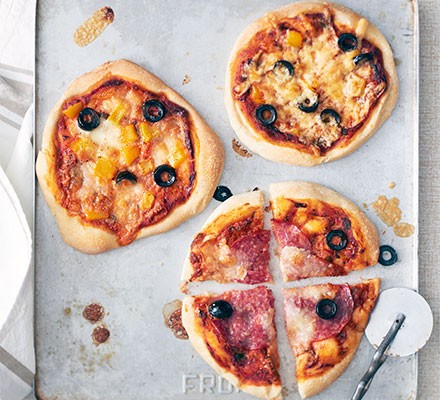 Mini top-your-own pizzas recipe 