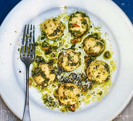 Nettle gnudi with wild pesto recipe 